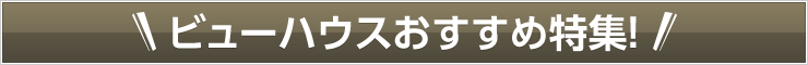 ビューハウスおすすめ特集!
